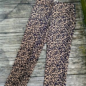 Leopard Animal Slacks Chic Sassy Buisness Modern